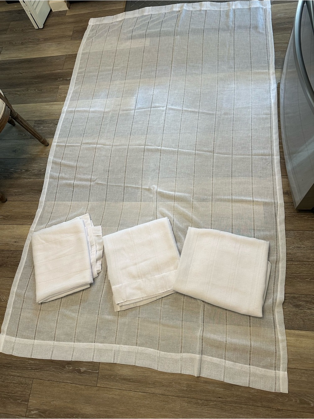 Ralph Lauren White Sheer Curtains